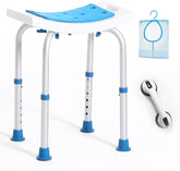 Shower Chair for Inside Shower, Shower Stool with Free Assist Grab Bar/Toiletry Bag, Tool-Free Assembly Shower Seat for Bathtub, Shower Bath Chairs - Health Korea Shop