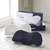 Sylph Pillow (Cooling) Dark Navy / (Organic Cotton) White - Health Korea Shop