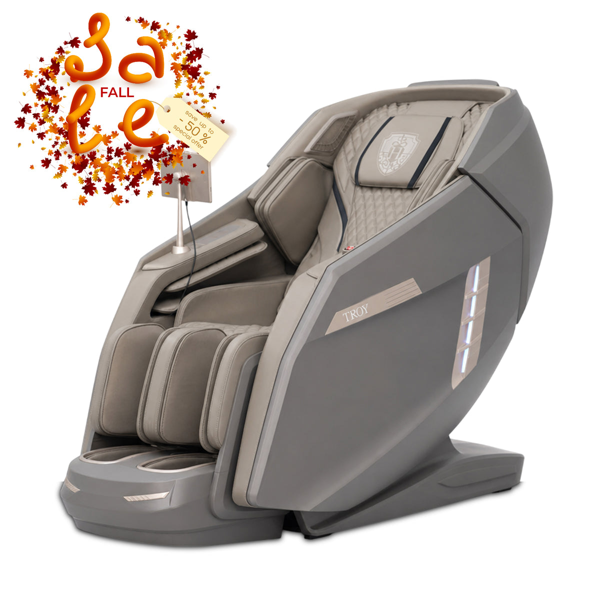 H Solution TROY Massage Chair (Gray) - TROY Premium Chair