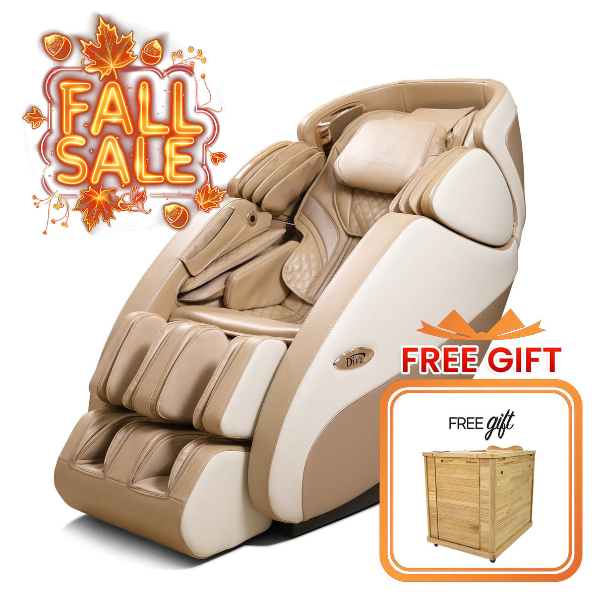 H Solution DIVA Massage Chair (Beige)