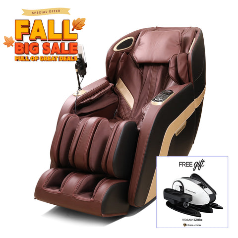 H Solution Gravity Massage Chair (Red Wine) - Health Korea Shop