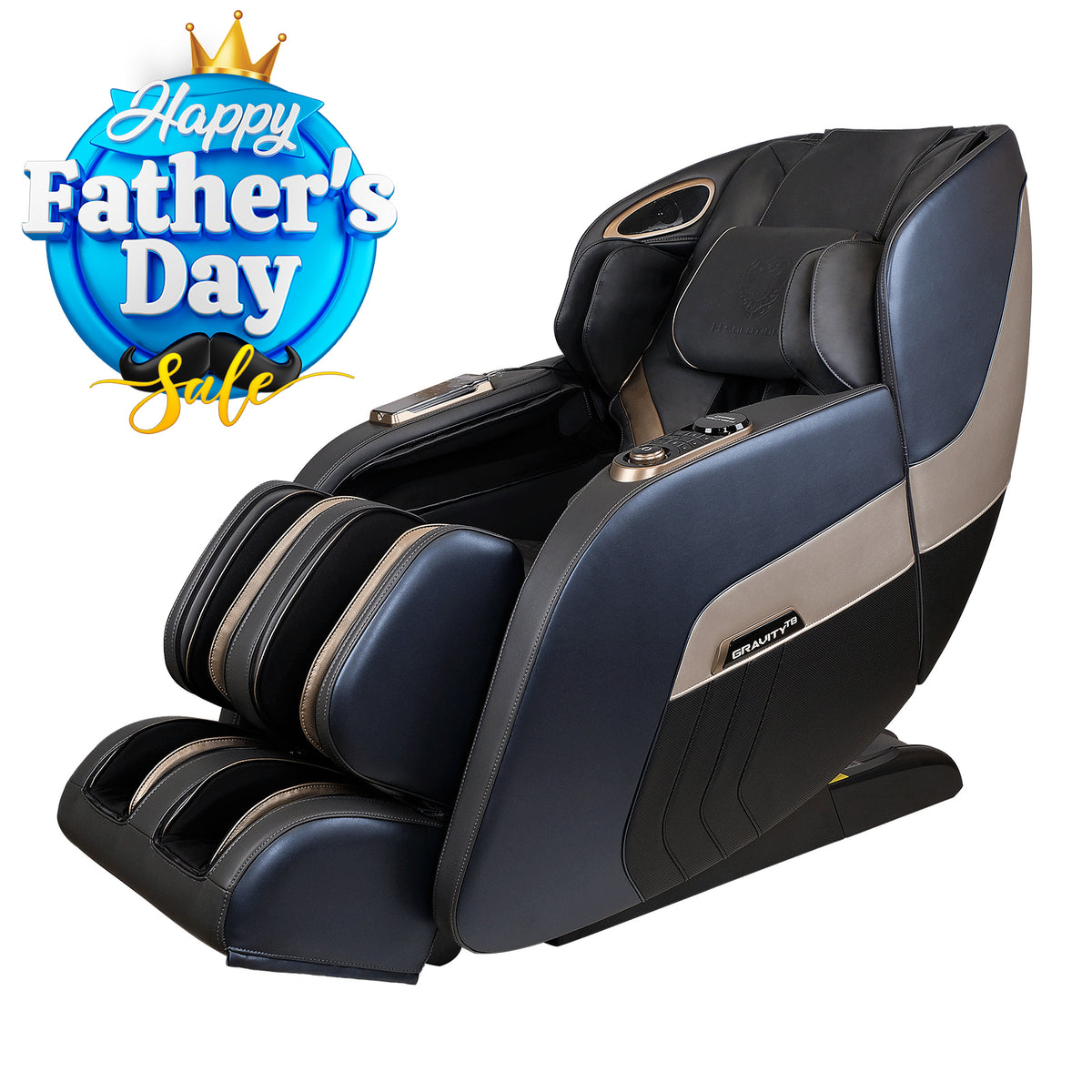 H Solution Gravity TURBO Massage Chair (Gray)