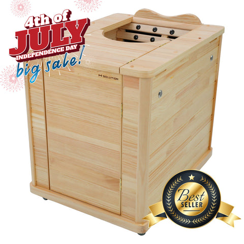 H Solution Far-Infrared Half Sauna [HI, AK shipping fee is extra]