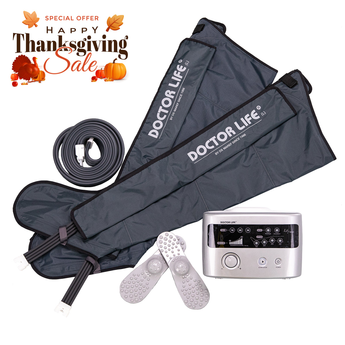 DoctorLife LX7 Air Compression Therapy Foot Massager - Health Korea Shop