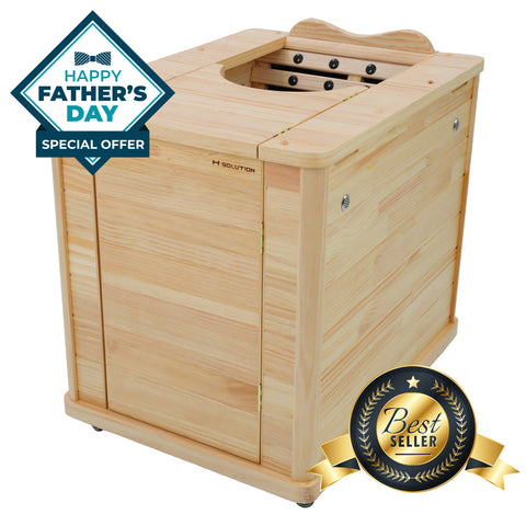 H Solution Far-Infrared Half Sauna [HI, AK shipping fee is extra]