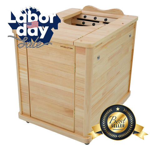 H Solution Far-Infrared Half Sauna [HI, AK shipping fee is extra]