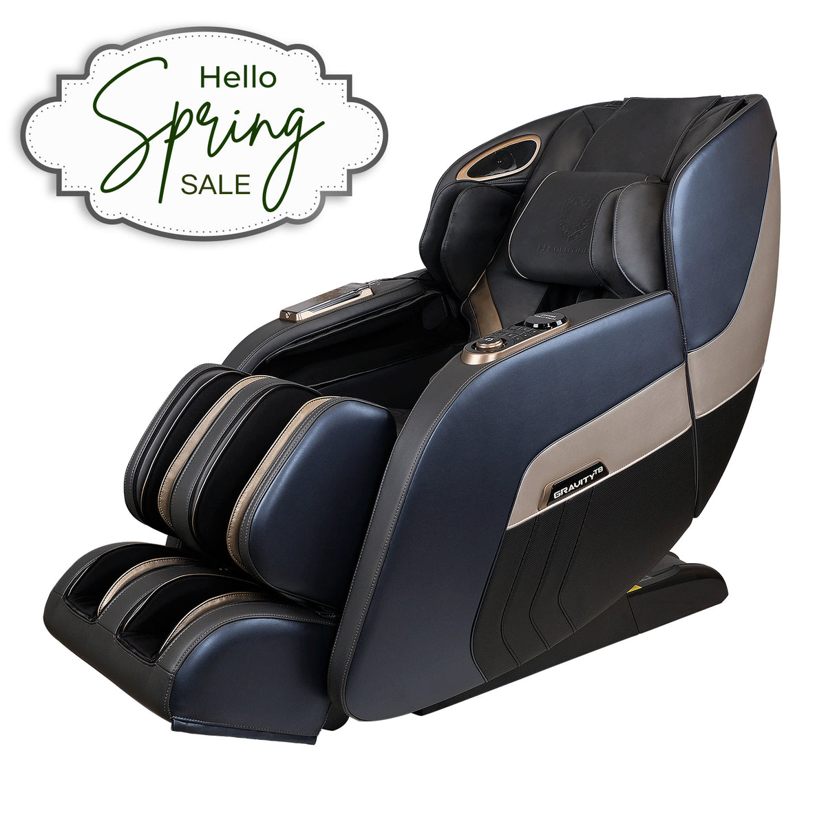 H Solution Gravity TURBO Massage Chair (Gray)