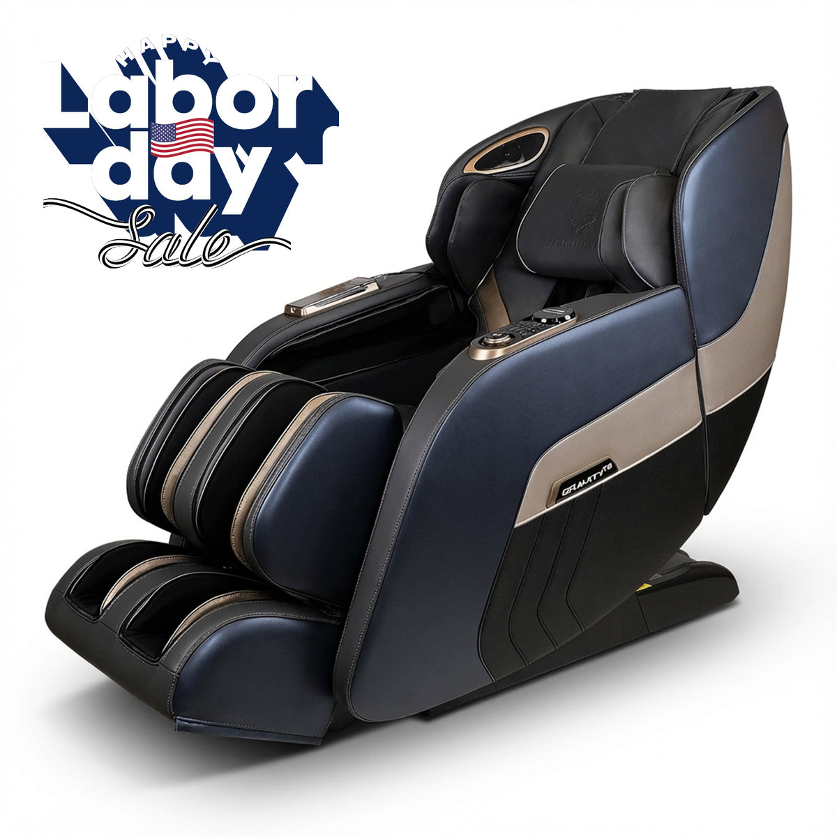 H Solution Gravity TURBO Massage Chair (Gray)