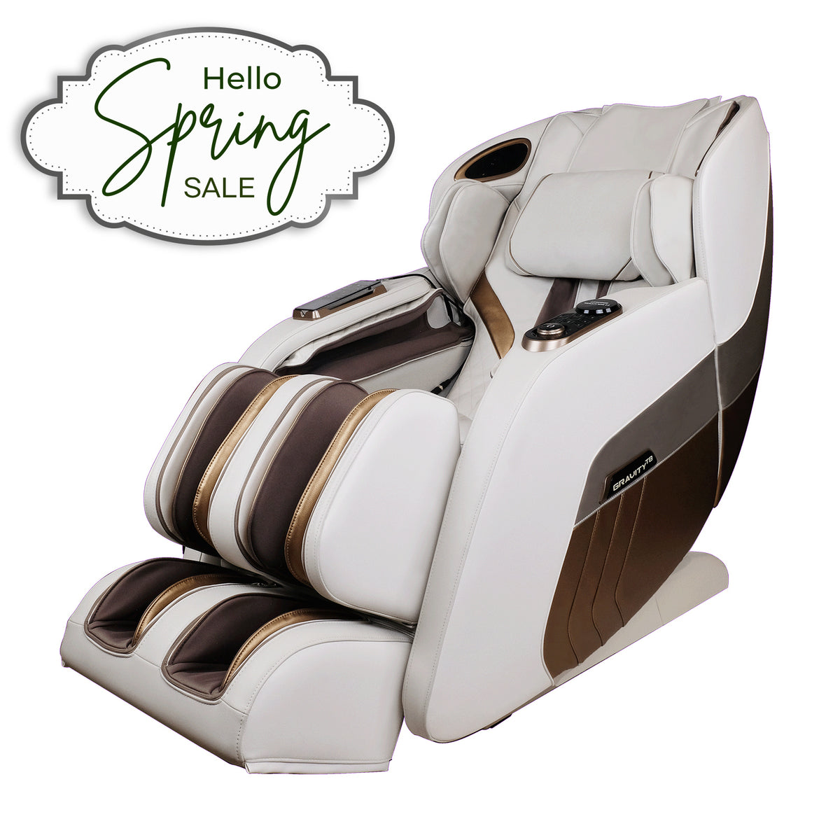 H Solution Gravity TURBO Massage Chair (Ivory)