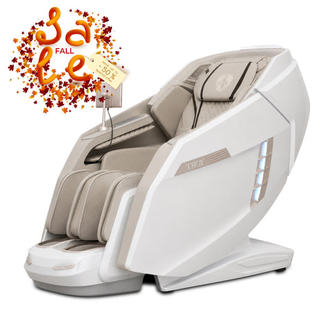 H Solution TROY Massage Chair (White) - TROY Premium Chair