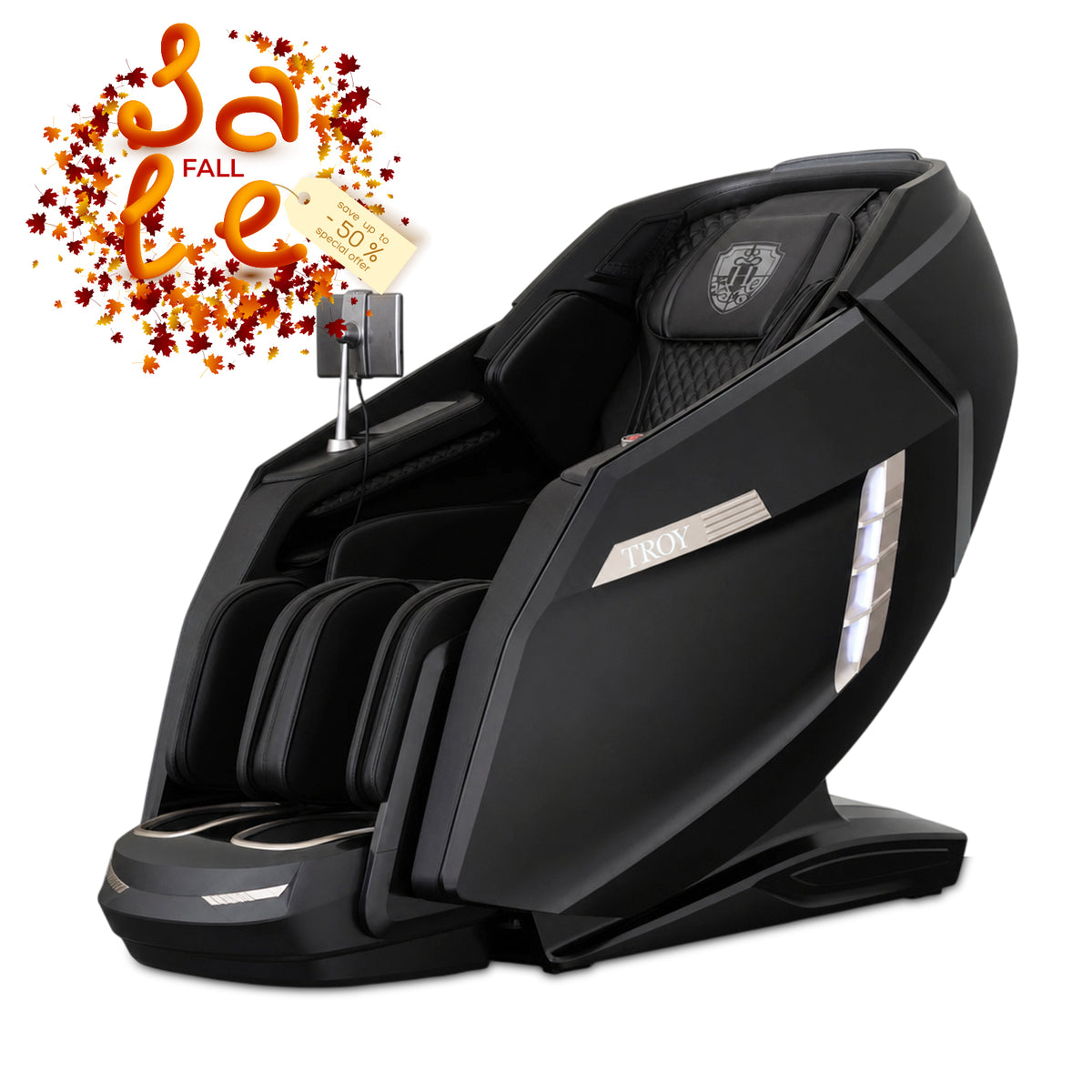 H Solution TROY Massage Chair (Black) - TROY Premium Chair