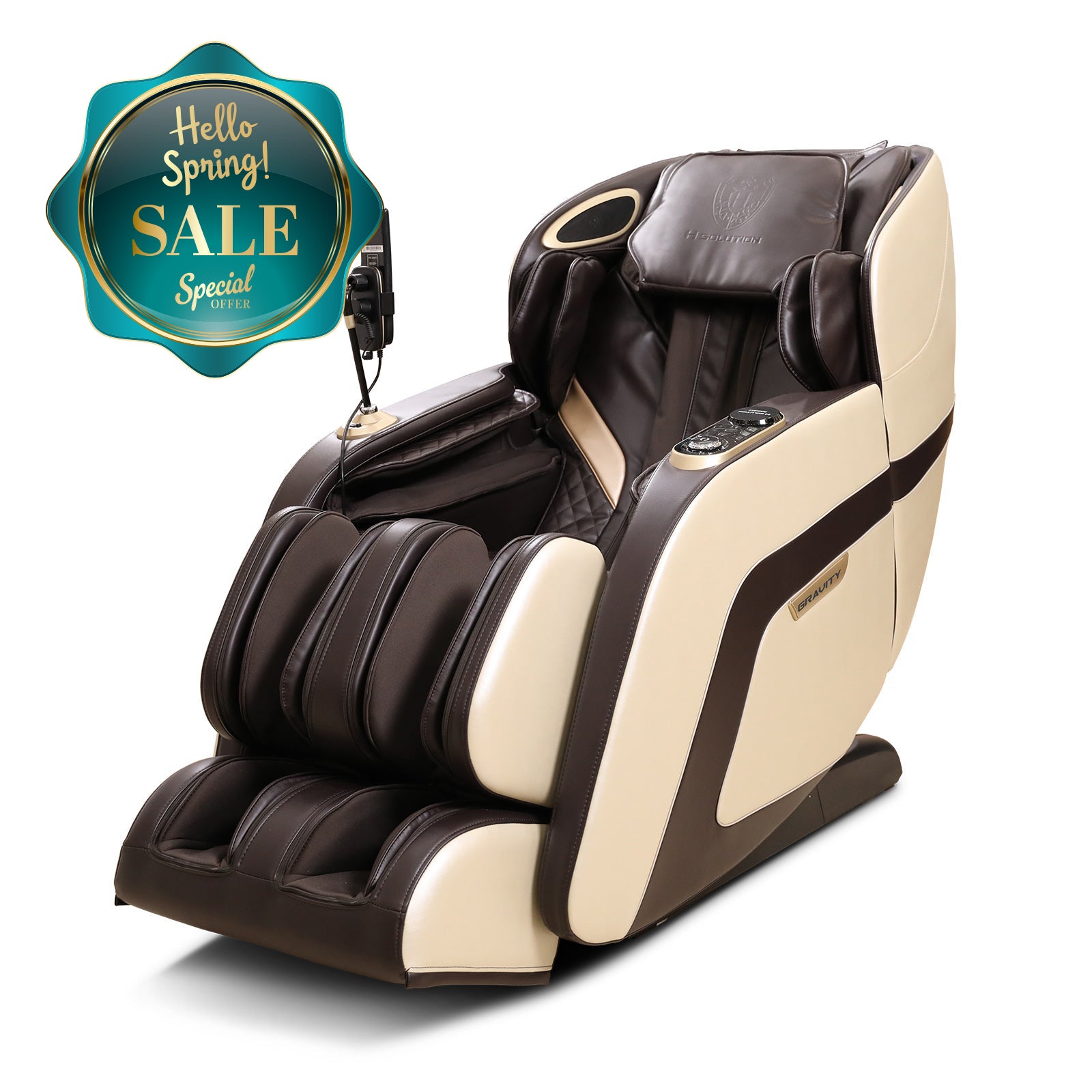 H Solution Gravity Massage Chair (Chocolate) - Health Korea Shop