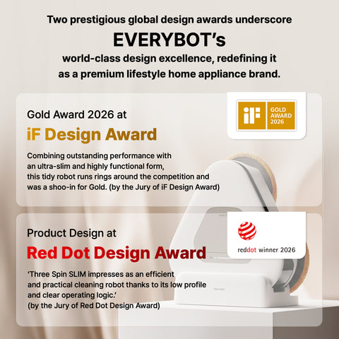 Everybot 3-Spin SLIM Mopping Robot Cleaner (TS450)