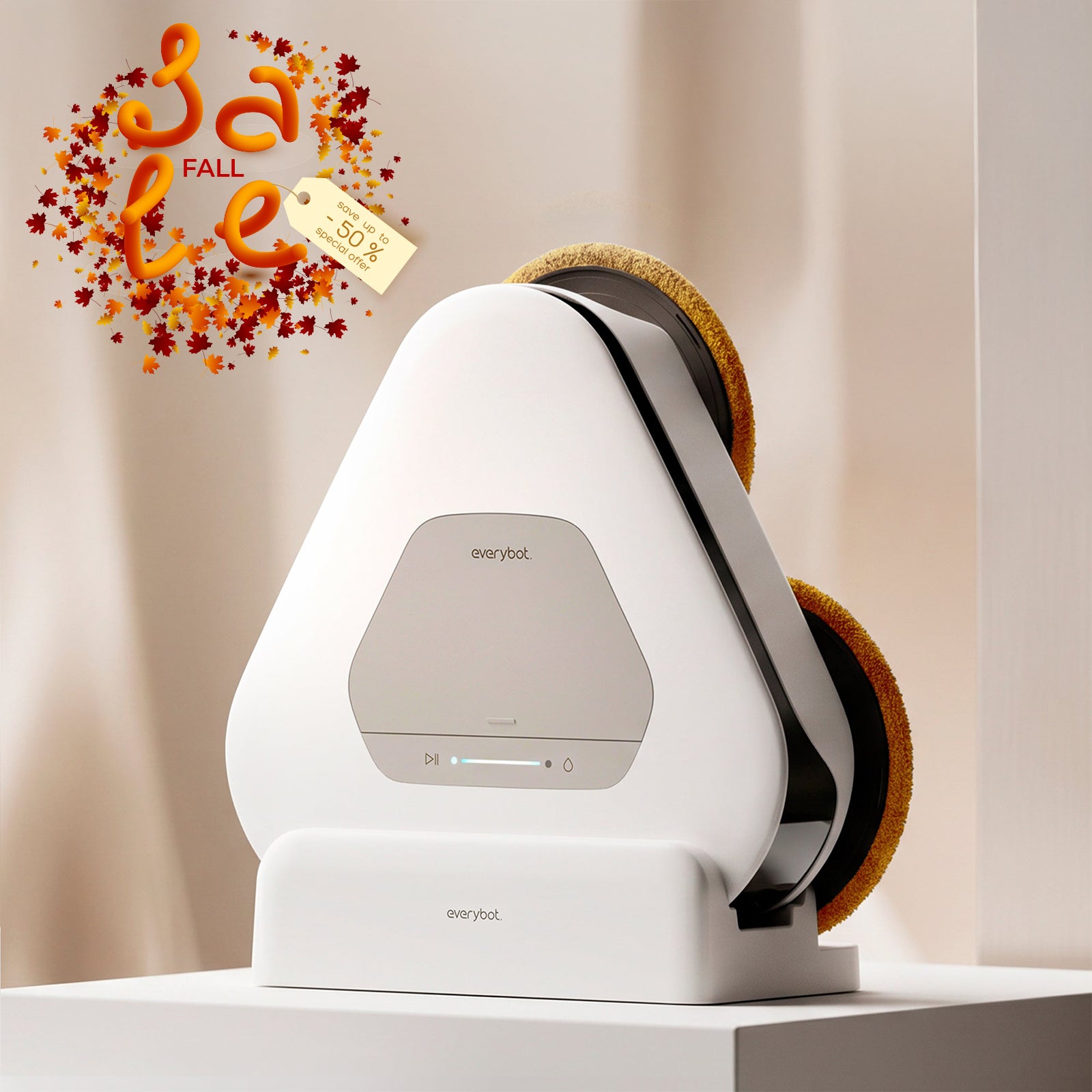 Everybot 3-Spin SLIM Mopping Robot Cleaner (TS450) - Health Korea Shop