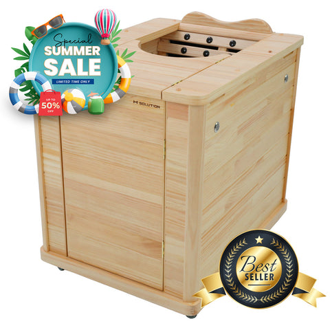 H Solution Far-Infrared Half Sauna [HI, AK shipping fee is extra]