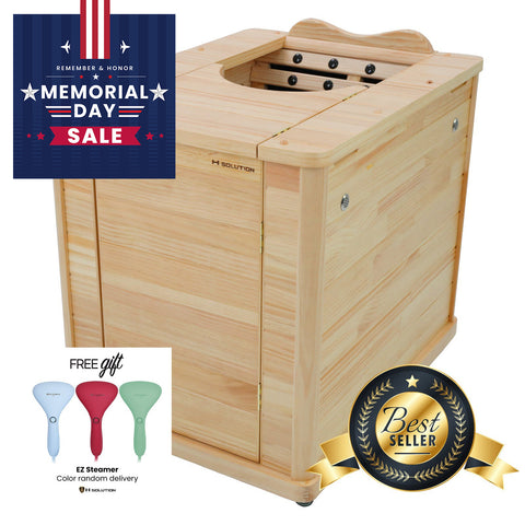 H Solution Far-Infrared Half Sauna [HI, AK shipping fee is extra]