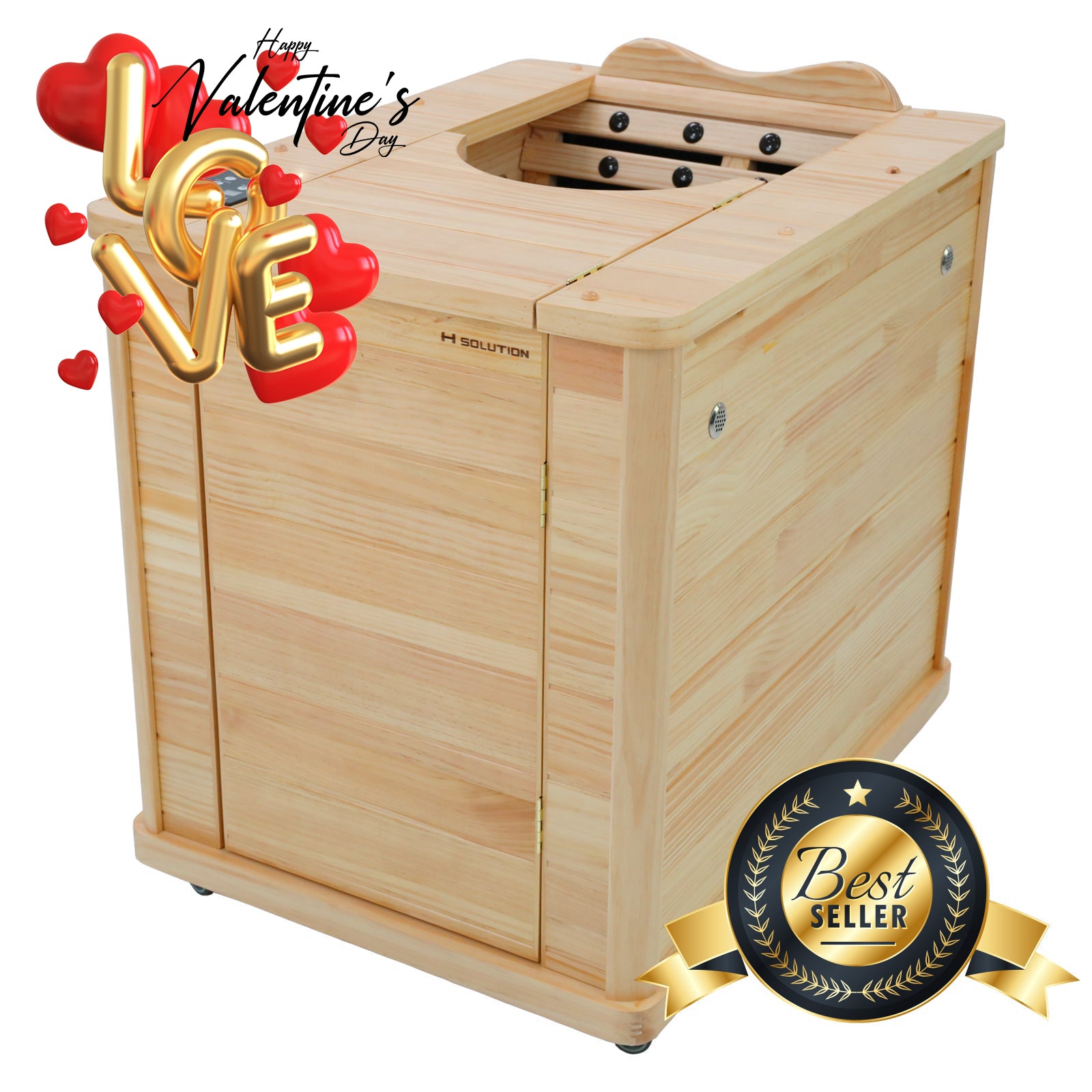 H Solution Far-Infrared Half Sauna [HI, AK shipping fee is extra] - Health Korea Shop