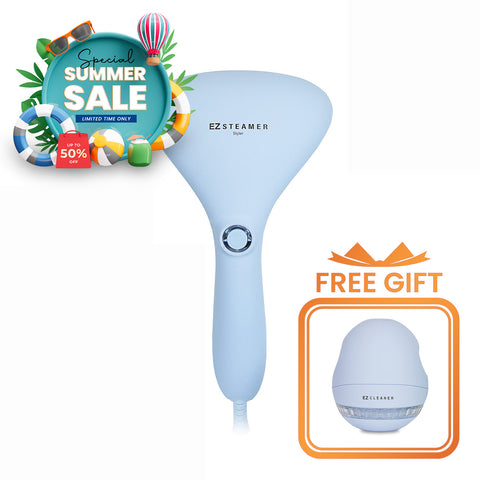 EZ Steamer (Sky Blue) + EZ Cleaner