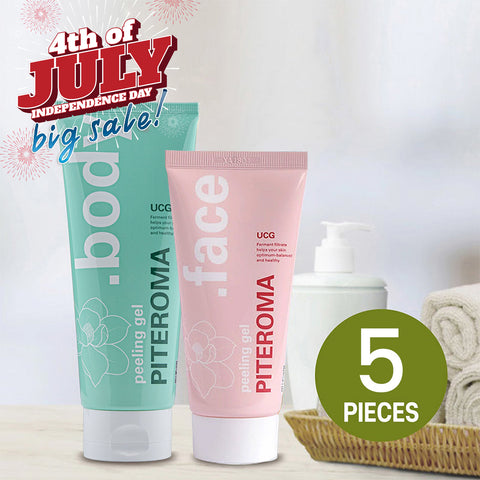 UCG PITEROMA Peeling Shower Gel Collagen (5 pcs)