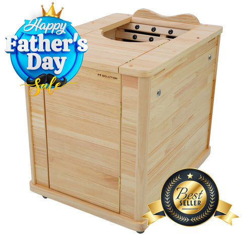 H Solution Far-Infrared Half Sauna [HI, AK shipping fee is extra]
