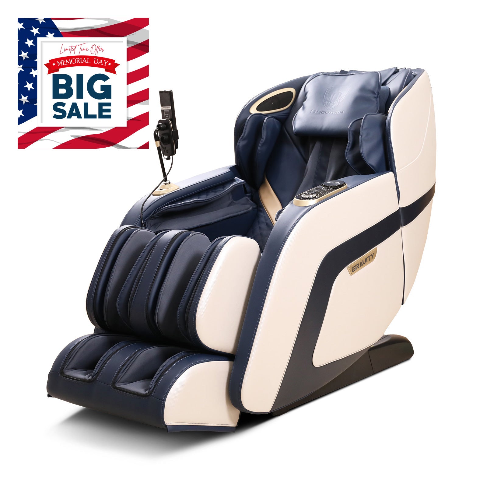 H Solution Gravity Massage Chair (Ocean) - Health Korea Shop