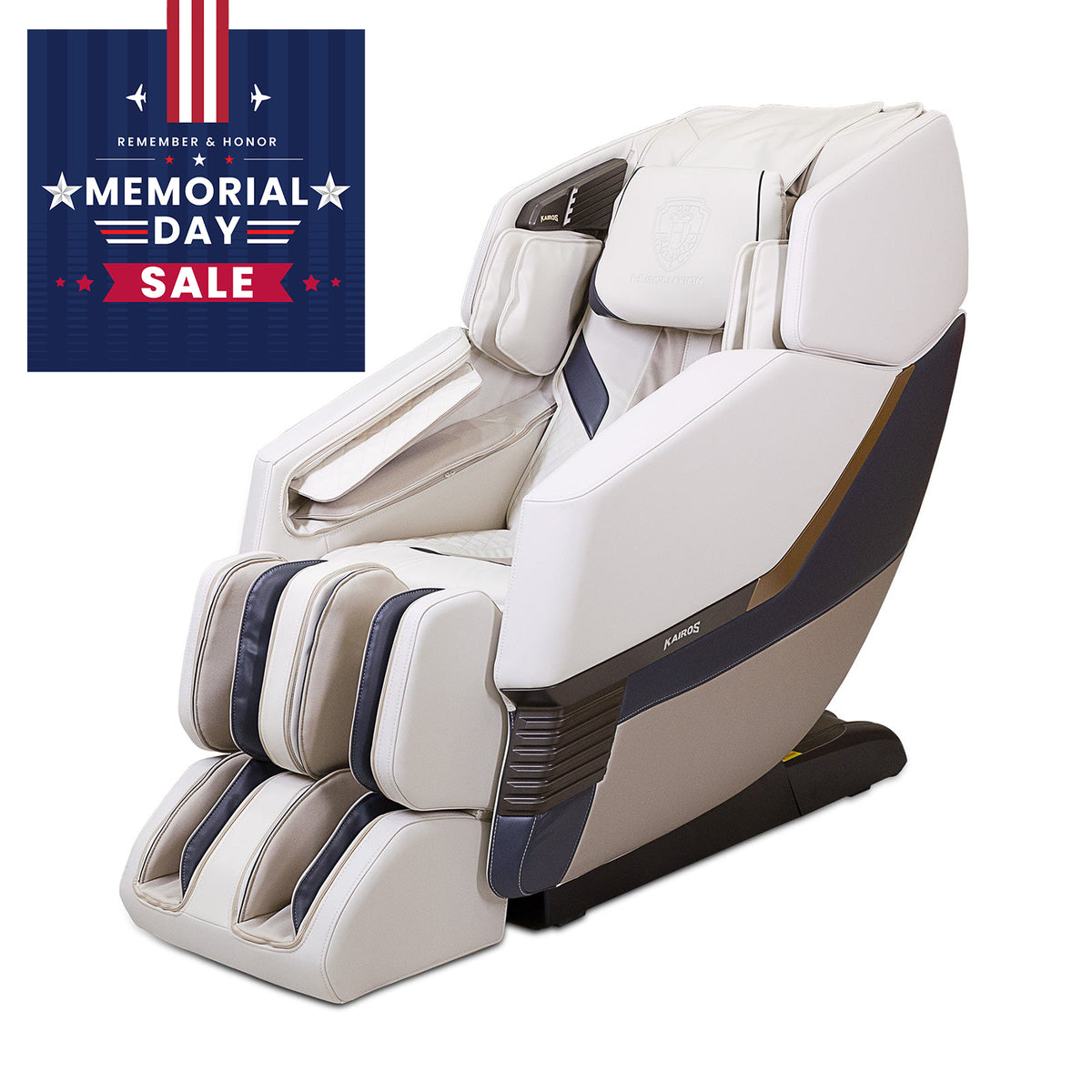 H Solution KAIROS Massage Chair (White)