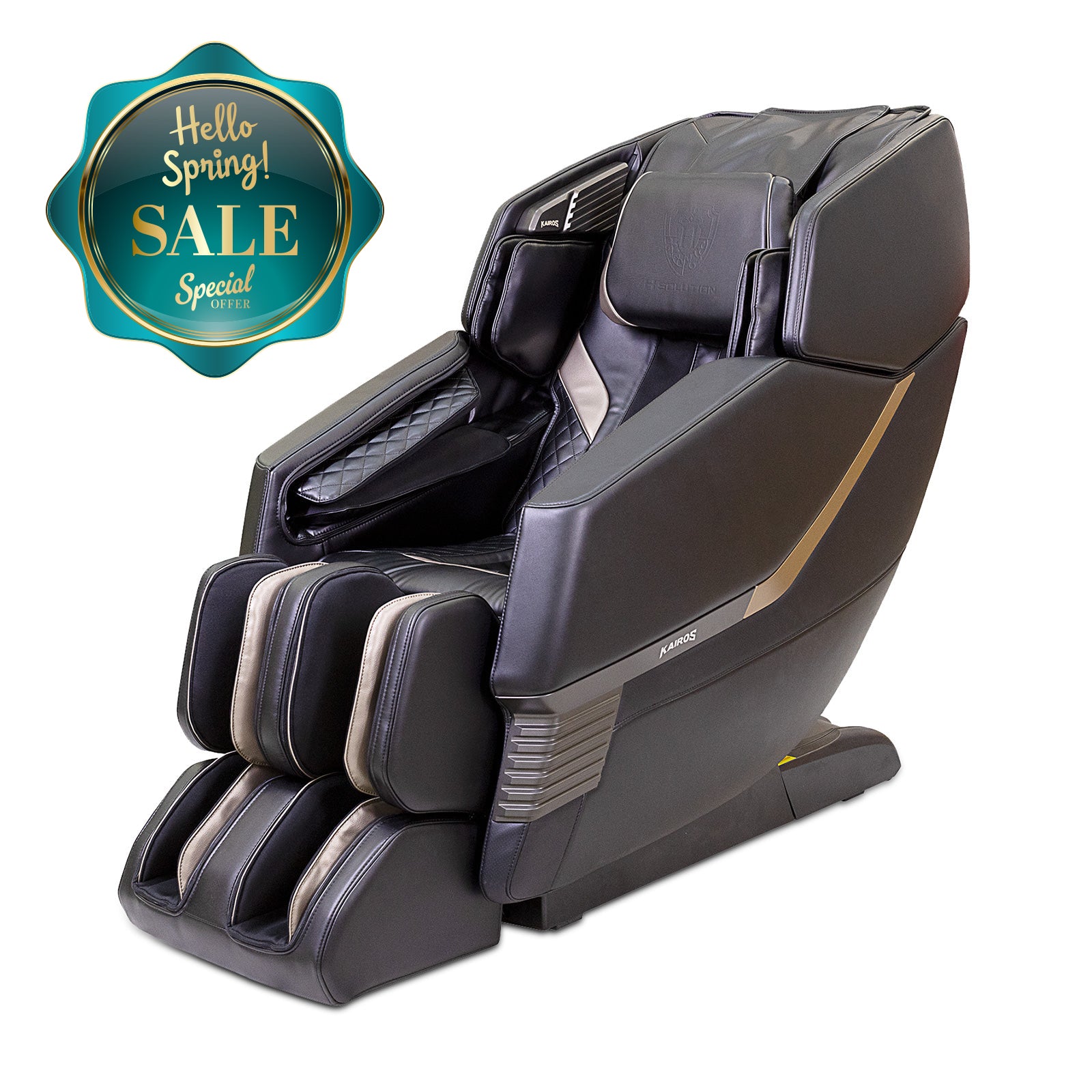 H Solution KAIROS Massage Chair (Black) - Health Korea Shop
