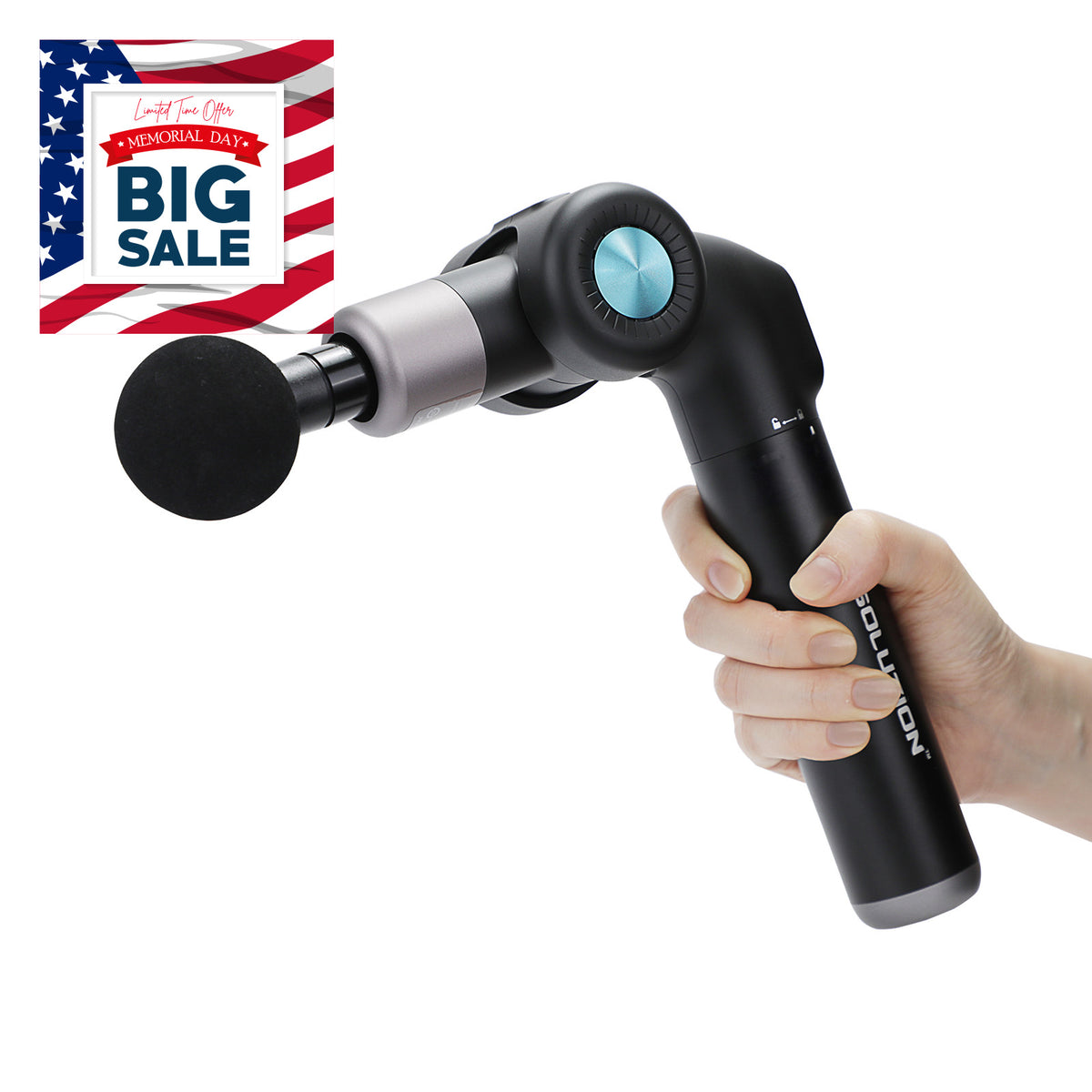H Solution H-MASSAGE GUN Foldable Hand Massage Gun - Health Korea Shop