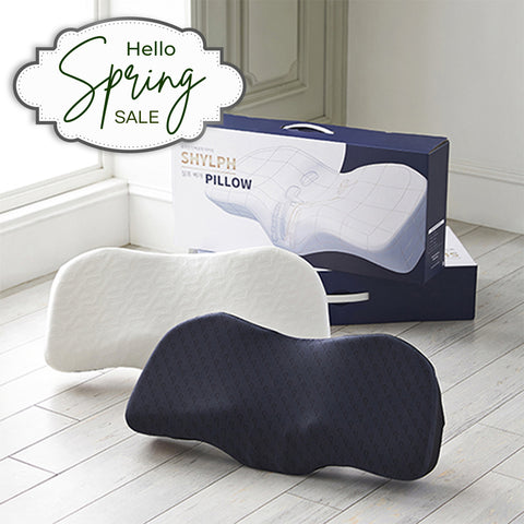 Sylph Pillow (Cooling) Dark Navy / (Organic Cotton) White