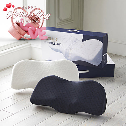 Sylph Pillow (Cooling) Dark Navy / (Organic Cotton) White