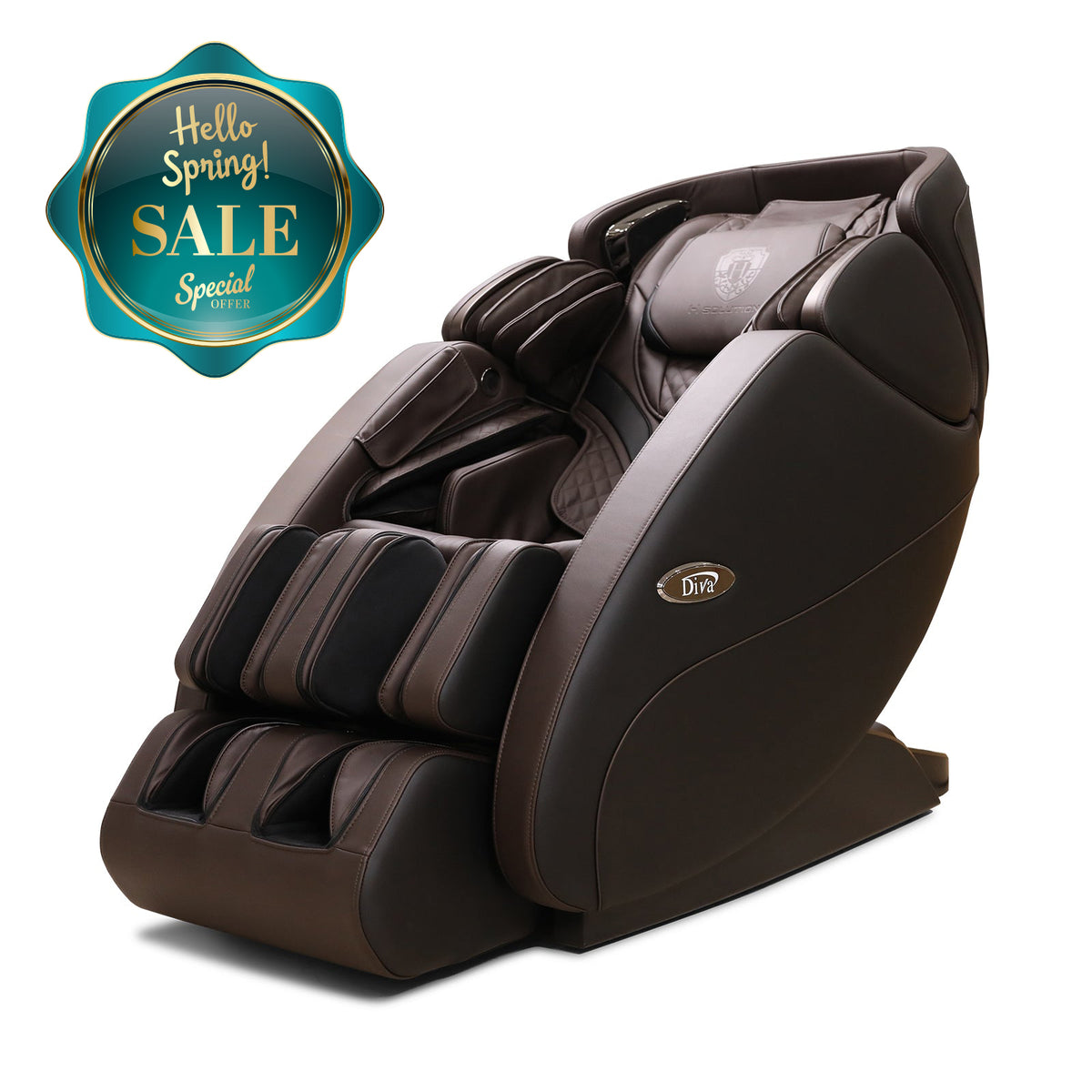 H Solution DIVA Massage Chair (Brown) - DIVA Premium Chair — Rated #1 in Customer Satisfaction - Health Korea Shop