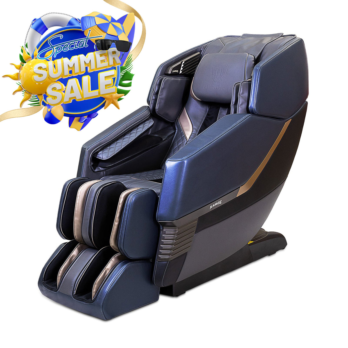 H Solution KAIROS Massage Chair (Ocean Blue)