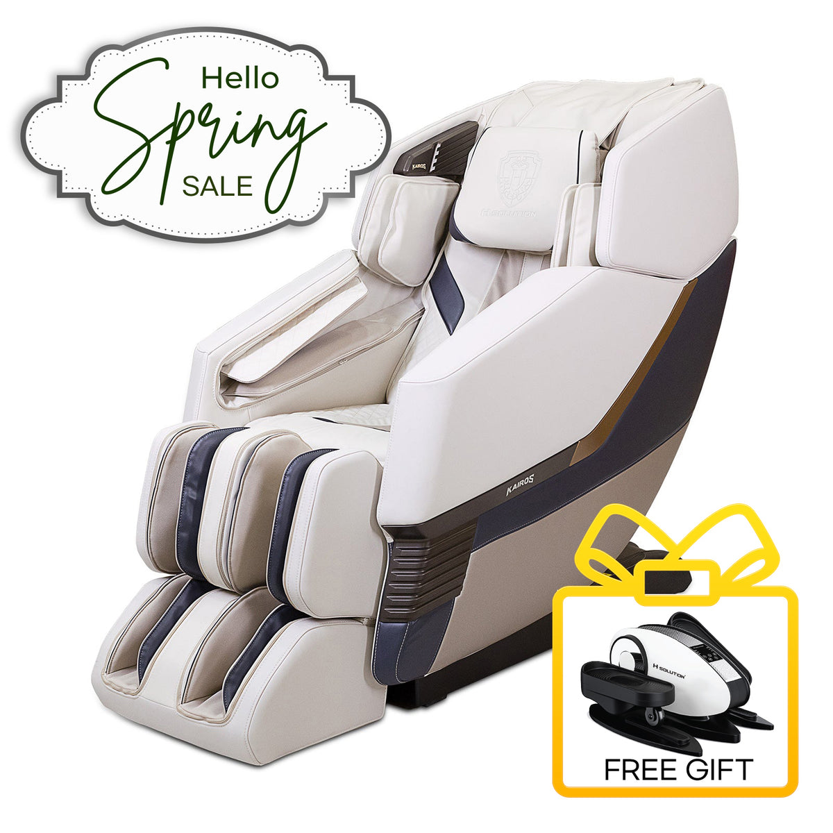 H Solution KAIROS Massage Chair (White)