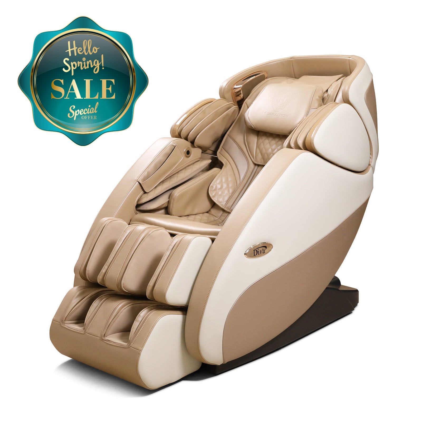 H Solution DIVA Massage Chair (Beige) - DIVA Premium Chair — Rated #1 in Customer Satisfaction - Health Korea Shop