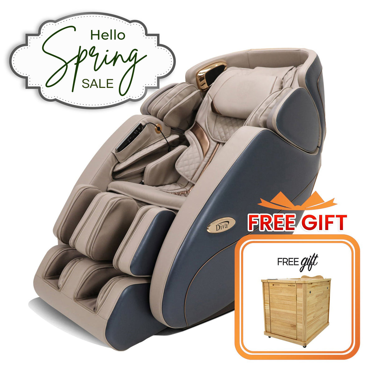 H Solution DIVA Massage Chair (Ocean)