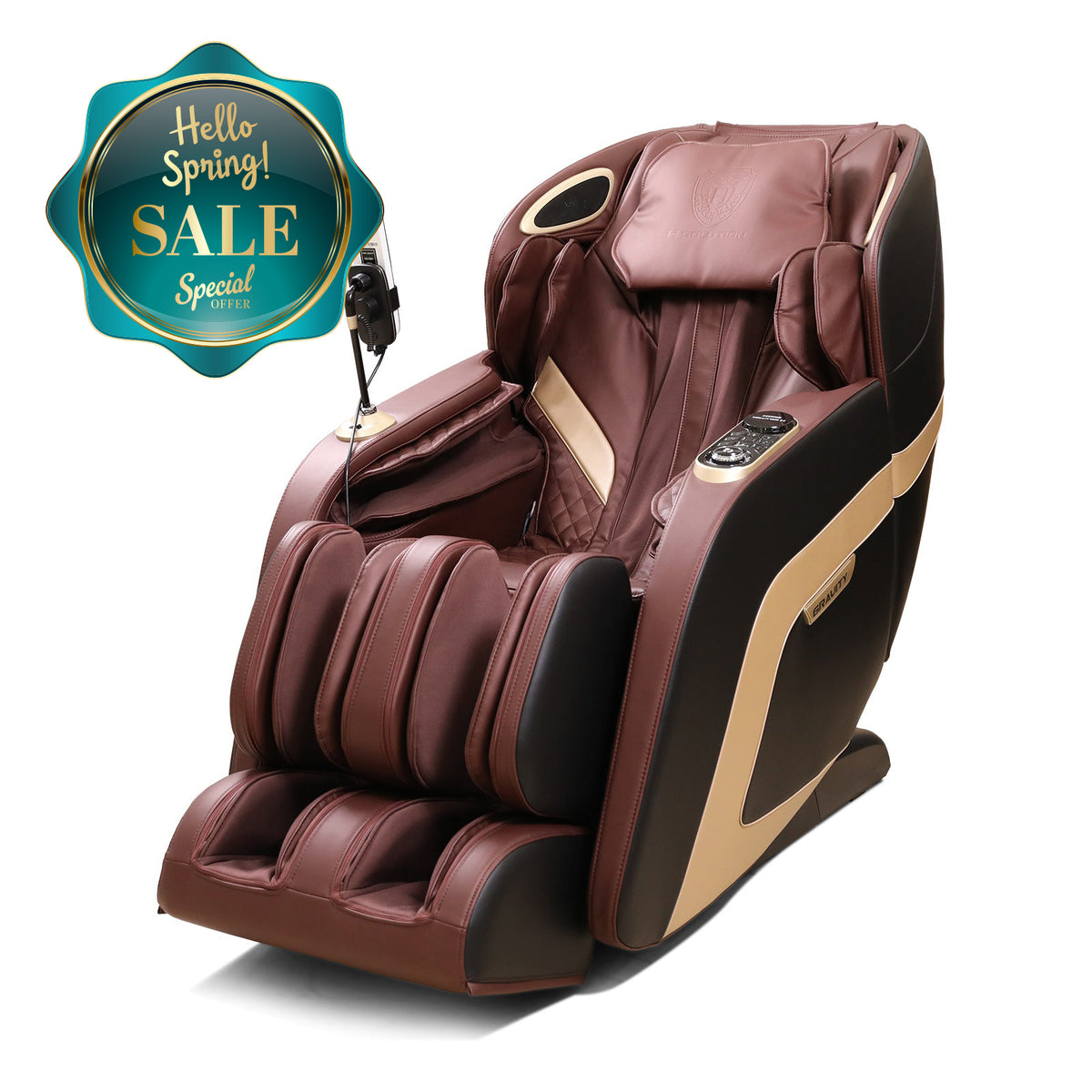 H Solution Gravity Massage Chair (Red Wine) - Health Korea Shop