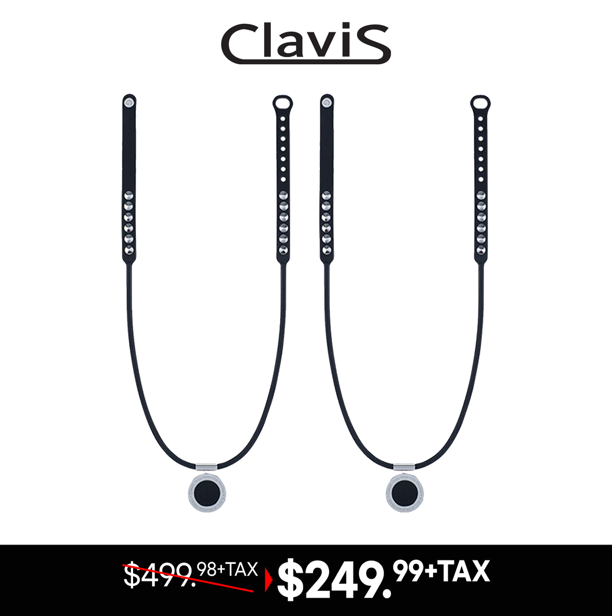 Clavis Energetic Necklace KS-202M (Black)[Get 2 @ $249.98+Tax]