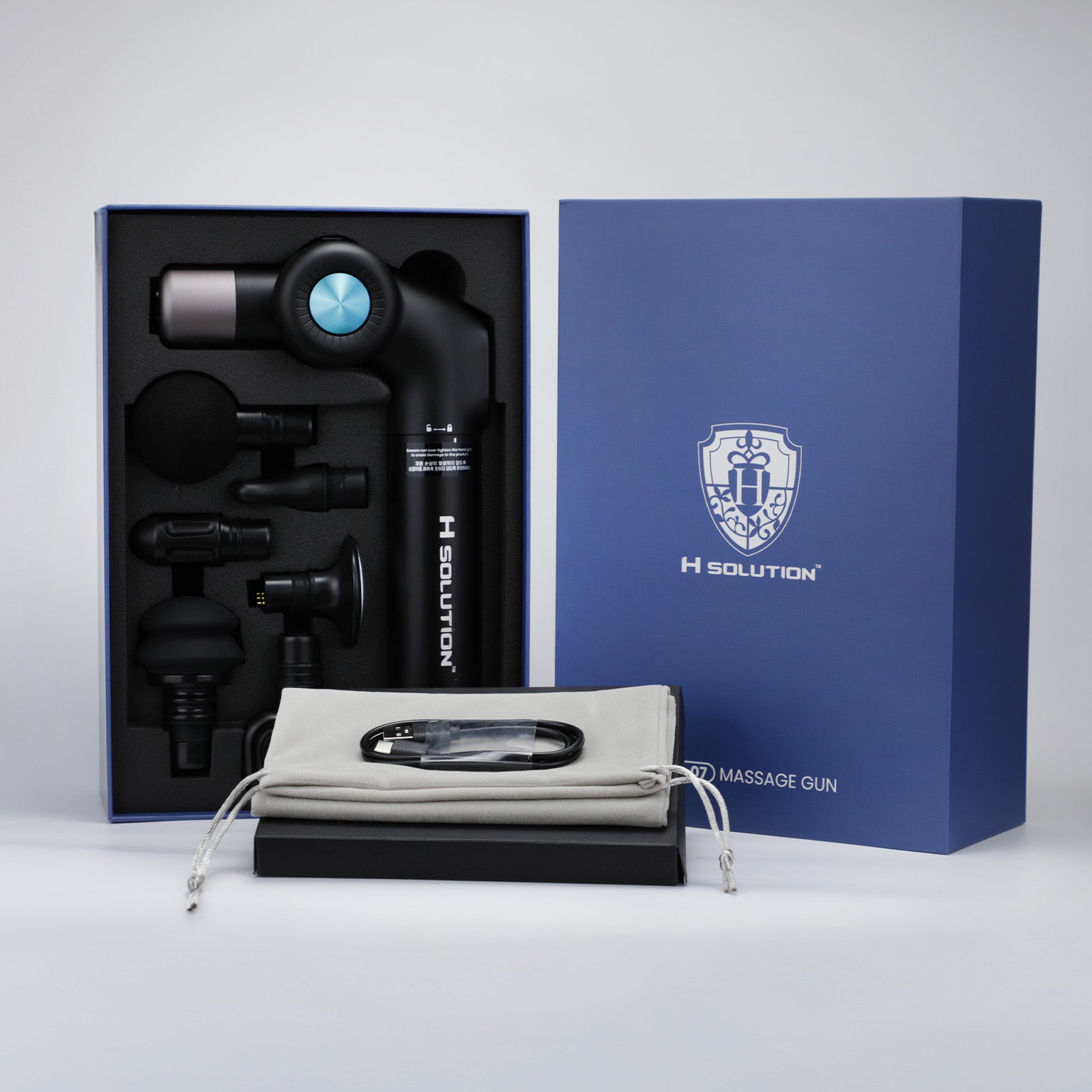 H Solution H-GUN Foldable Hand Massage Gun - Health Korea Shop