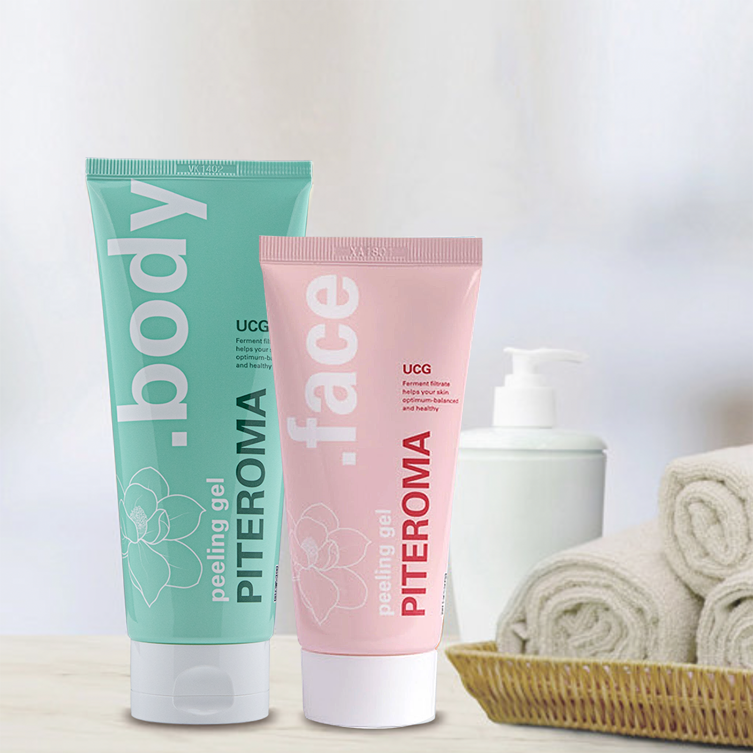 UCG PITEROMA Peeling Shower Gel Collagen (10 pcs)