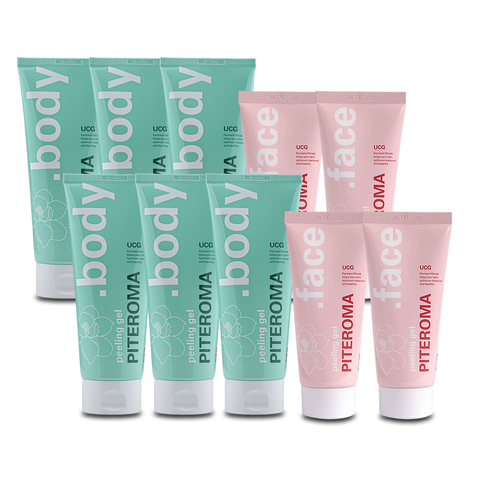UCG PITEROMA Peeling Shower Gel Collagen (10 pcs)