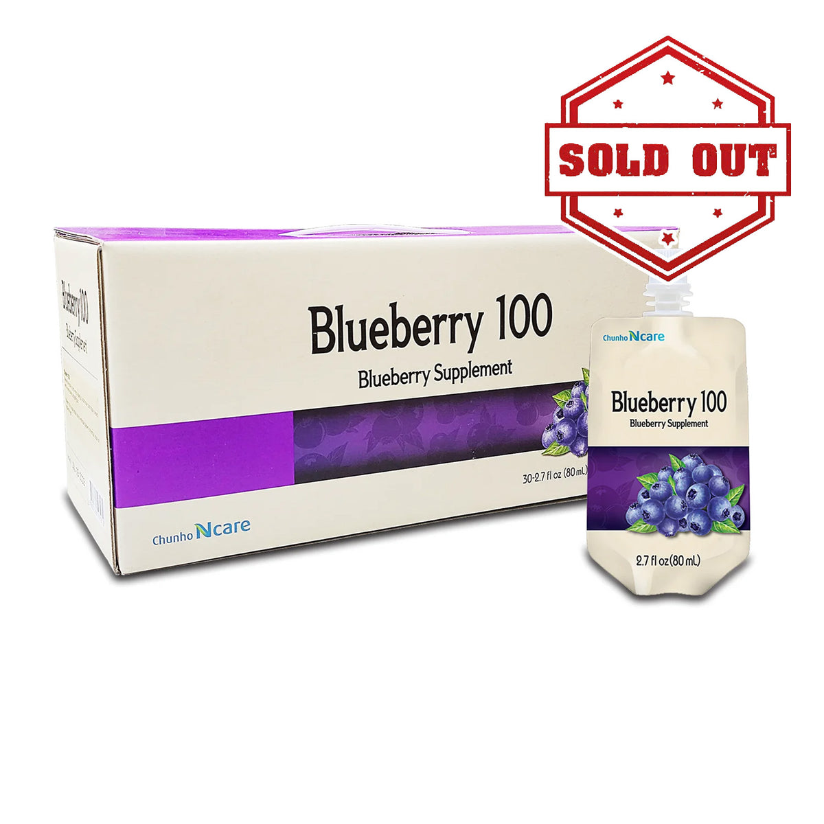 Blueberry 100 Juice 30pk - Health Korea Shop