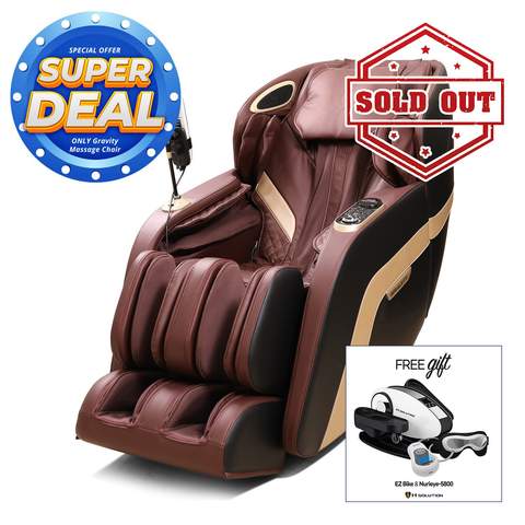 H Solution Gravity Massage Chair (Red Wine)