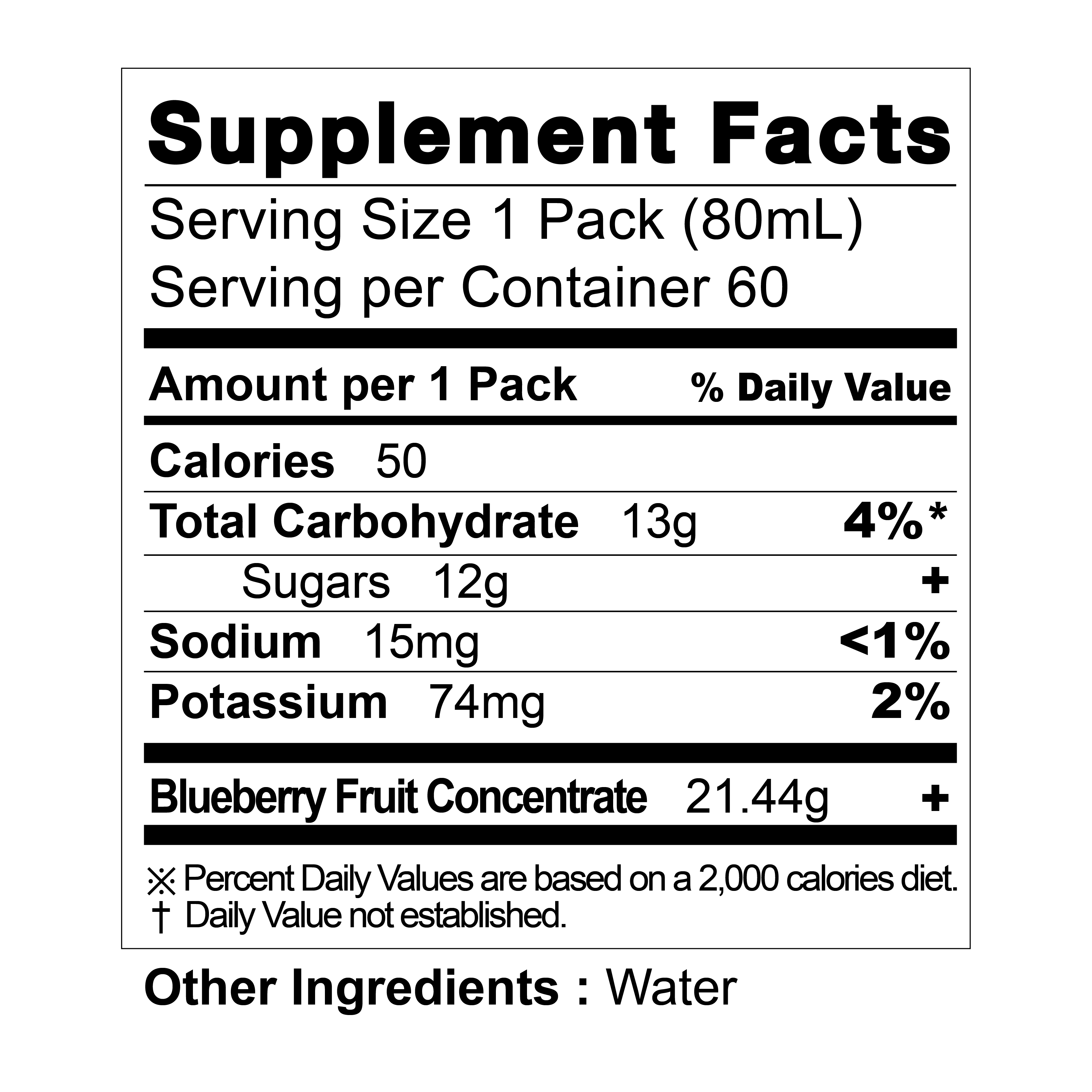 Blueberry 100 Juice