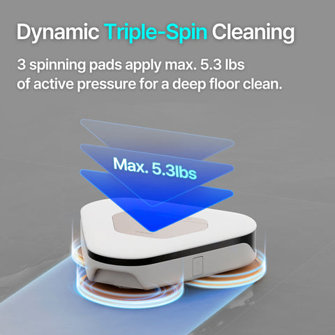 Everybot 3-Spin SLIM Mopping Robot Cleaner (TS450)