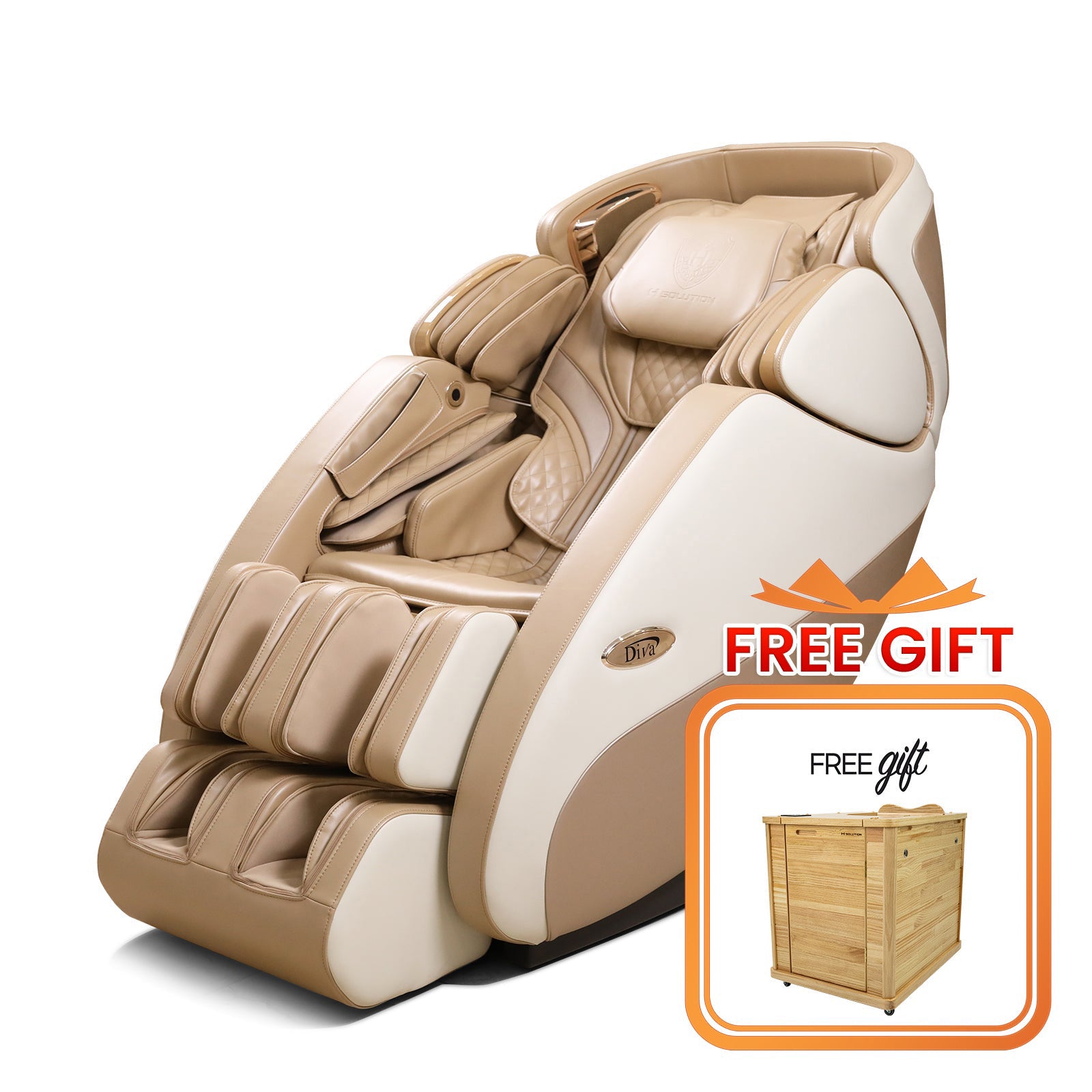 H Solution DIVA Massage Chair (Beige)