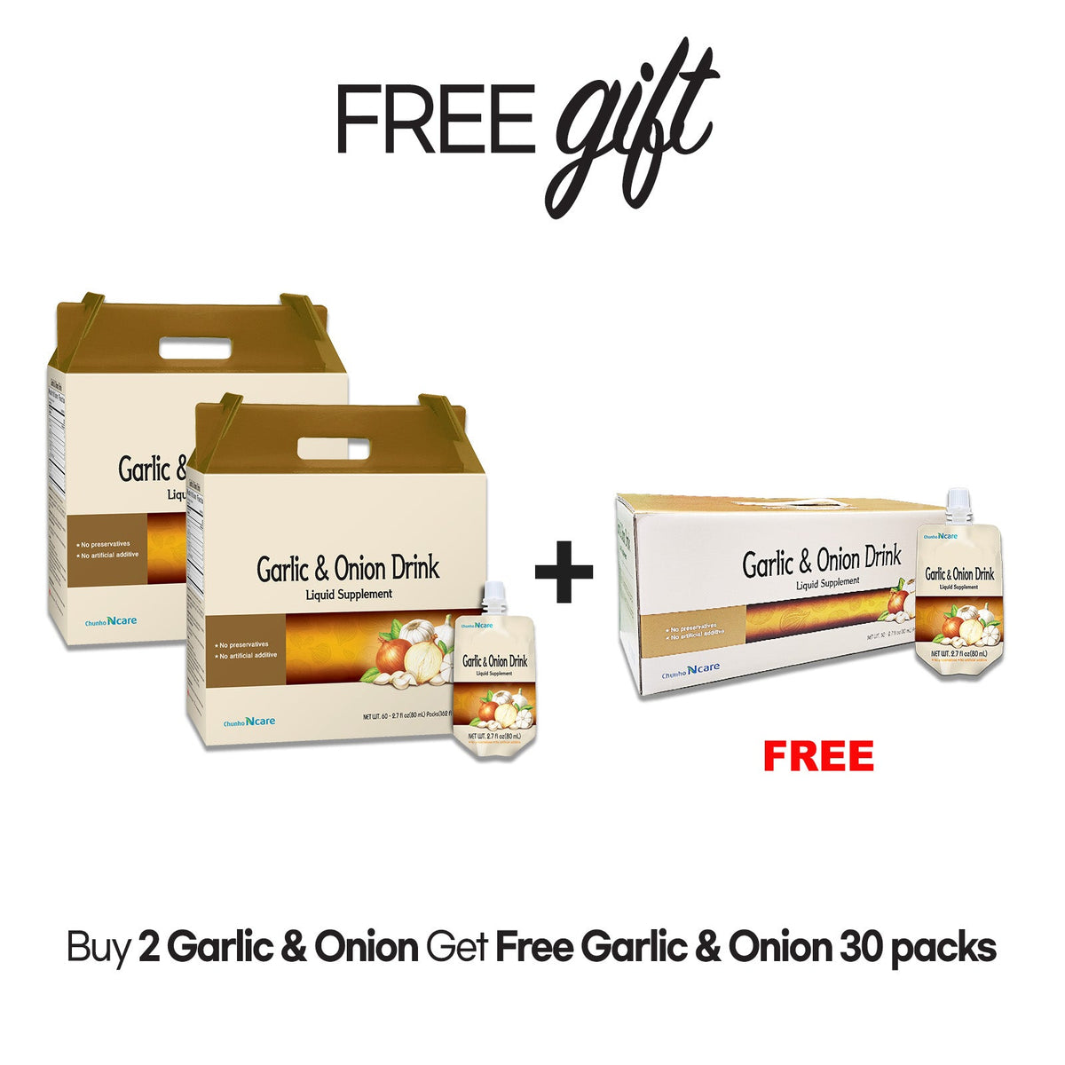 Garlic and Onion Juice [2 Box (+ 30pk FREE)] - Health Korea Shop