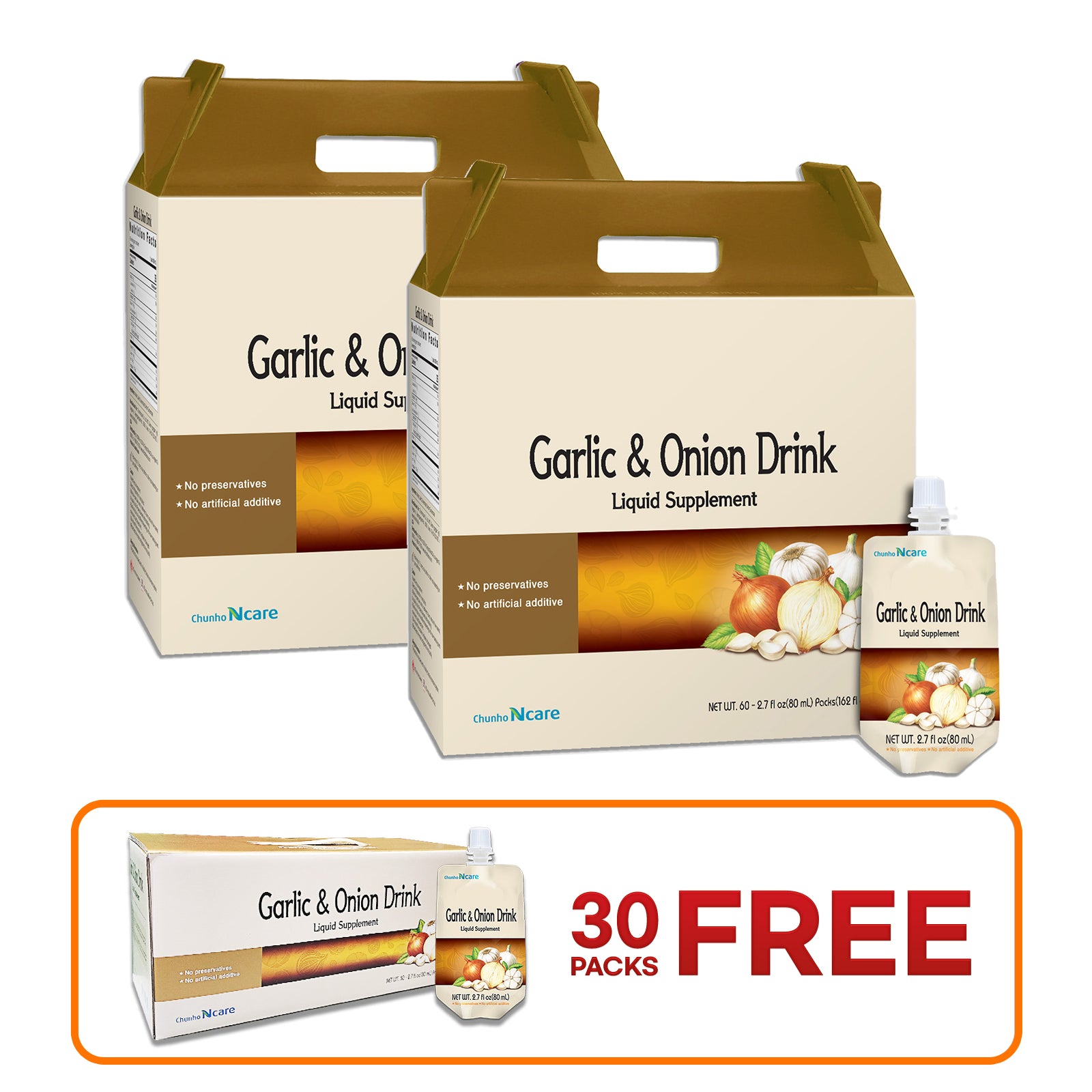 Garlic and Onion Juice [2 Box (+ 30pk FREE)] - Health Korea Shop