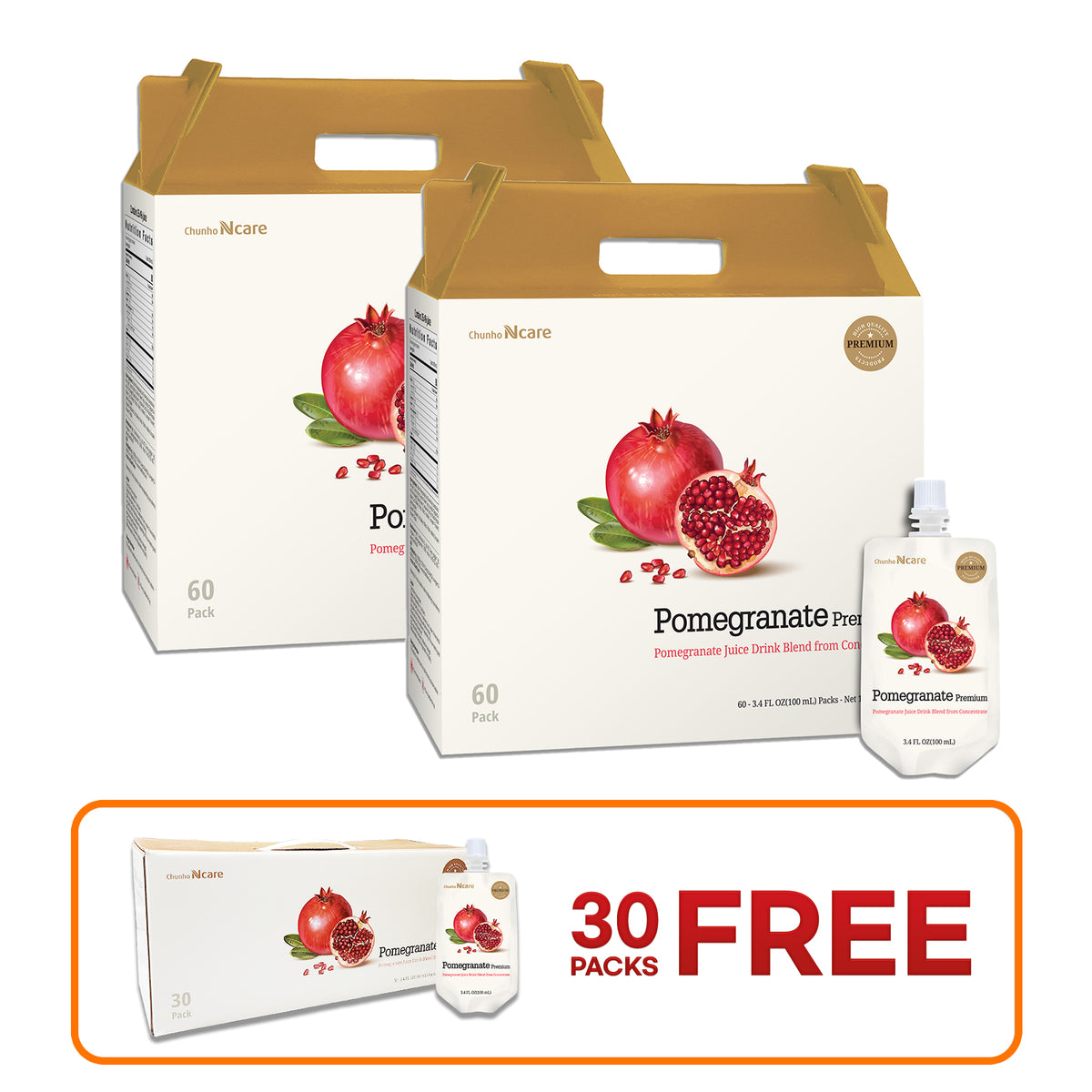 Pomegranate Juice [2 Box (+ 30pk FREE)] - Health Korea Shop