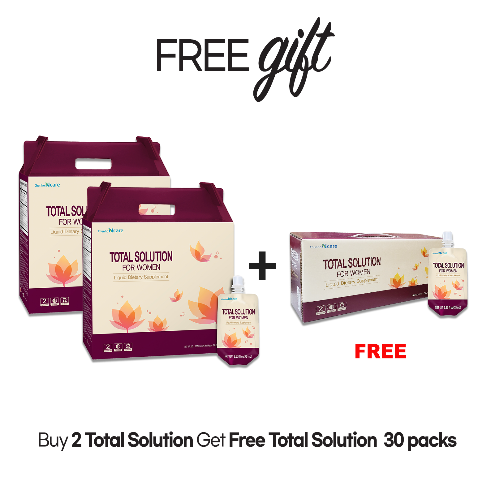 TOTAL SOLUTION for WOMEN [2 Box (+ 30pk FREE)] - Health Korea Shop