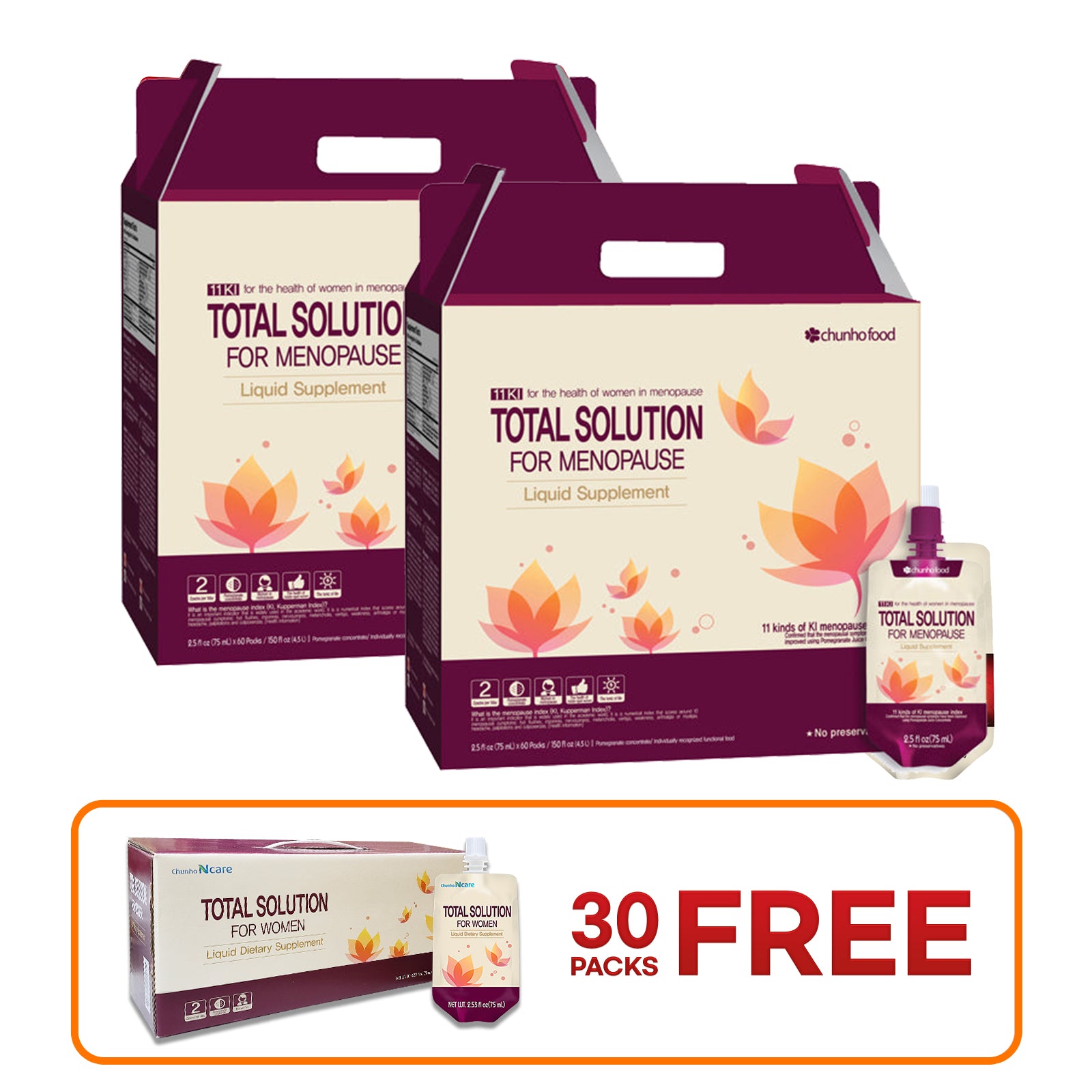 TOTAL SOLUTION for WOMEN [2 Box (+ 30pk FREE)] - Health Korea Shop